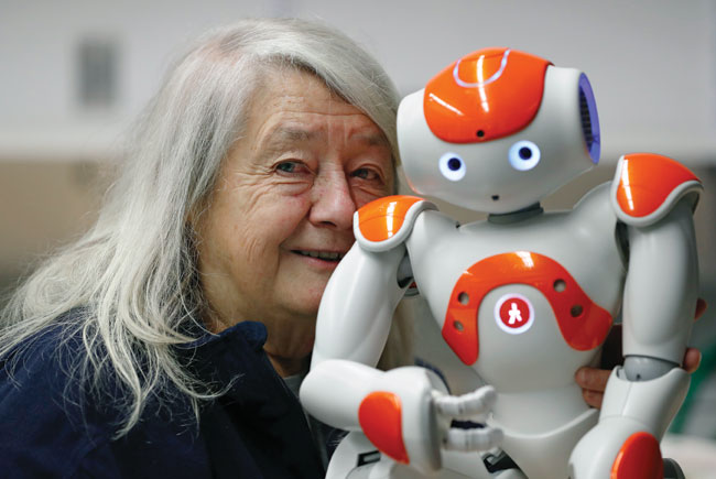 Professor and her robot