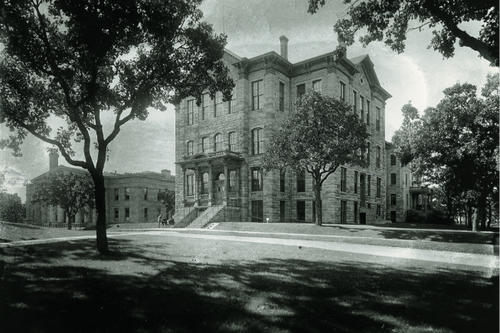 Pillsbury Hall from early years of the University